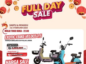Sepeda Listrik di Transmart Full Day Diskon!