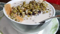 Bubur Kacang Ijo Cak Muin di Tebet Barat, Jakarta Selatan spesial menyajikan bubur ala Madura dengan harga Rp 13.000 saja. Foto: Pool/Site Culinary