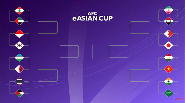 Jadwal AFC eAsian Cup 2023 babak 16 besar terungkap. Di sini Indonesia akan melawan Korea Selatan.
