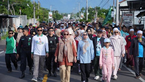 Jalan Sehat Gemoy di Lombok Timur, Minggu (4/2/2024). (Istimewa)