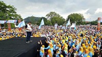 Di hadapan warga Sumedang, Maruarar mengajak agar masyarakat memilih pemimpin yang bisa melanjutkan program Presiden Jokowi. Paslon yang dapat mewujudkan hal tersebut, kata Ara, adalah Prabowo-Gibran.  