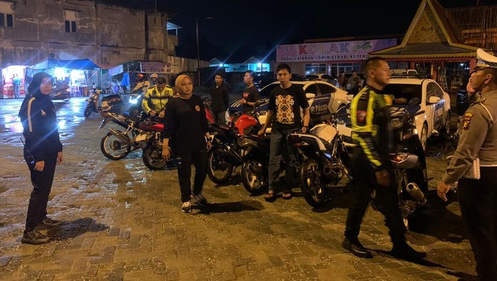 Kasat Lantas saat memantau razia