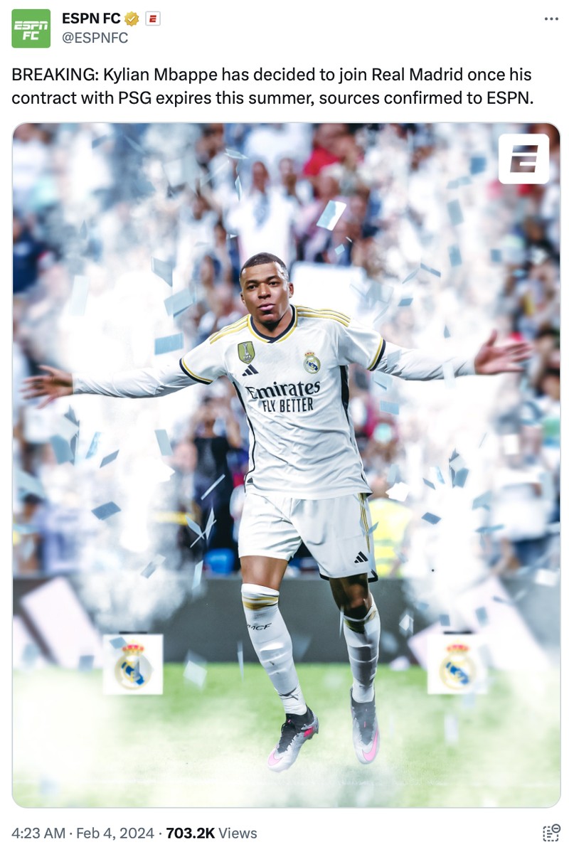 Transfer Kylian Mbappe