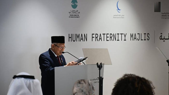 Maruf Amin di Abu Dhabi (Indra/detikcom)