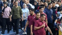 Jokowi tampak didampingi Iriana, Kaesang, hingga Erina. 