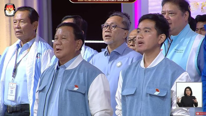 Outfit debat kelima capres 2024 (dok. YouTube KPU)