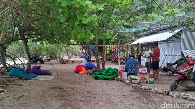Suasana Pantai Sori Nehe, di Kelurahan Kolo Kecamatan Asakota, Kota Bima, NTB, Sabtu, (3/2/2024). (Dok. Rafiin/detikBali)