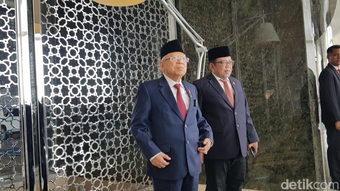 Wapres Maruf Amin di Abu Dhabi (Indra/detikcom)