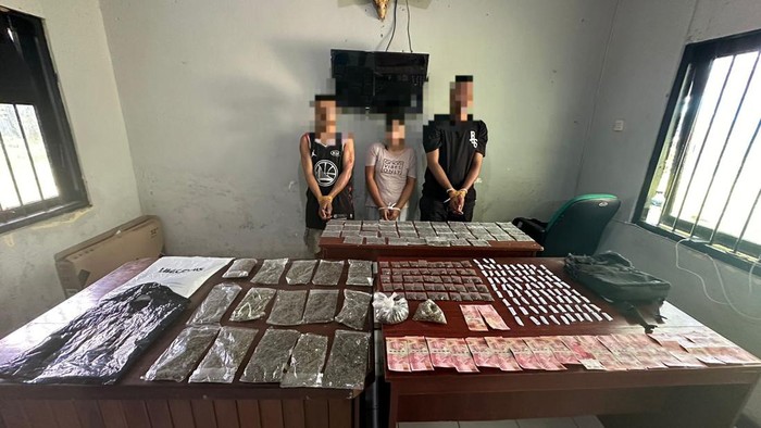 3 pengedar narkotika jenis ganja di Sorong ditangkap polisi.