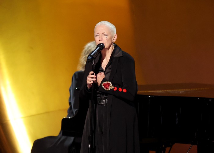 Annie Lennox performs onstage at the 66th Annual GRAMMY Awards held at Crypto.com Arena on February 4, 2024 in Los Angeles, California. (Photo by Christopher Polk/Billboard via Getty Images)