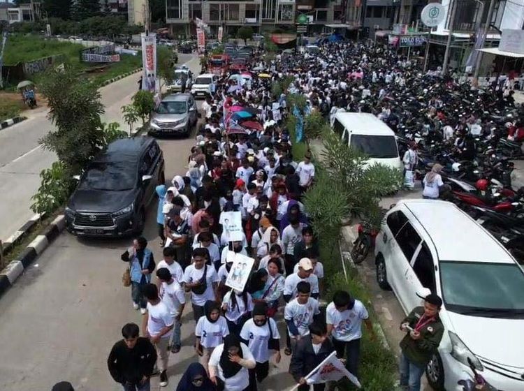 Apel Akbar Relawan Bison di Depok