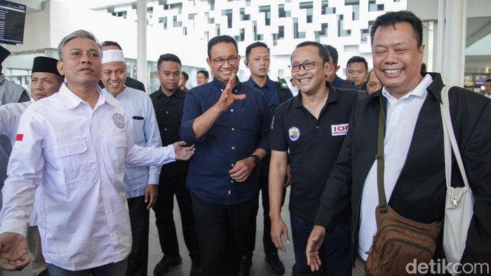 Capres nomor urut 1 Anies Baswedan di Semarang, Jawa Tengah (Andhika/detikcom)