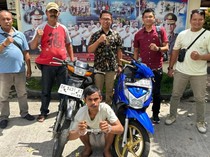 Mutilasi Motor di Lahan Kosong Gianyar, Pelaku Curanmor Dibekuk
