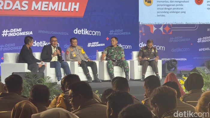 Event #DemiIndonesia Cerdas Memilih di Semarang, Jawa Tengah, Senin (5/2/2924) siang.