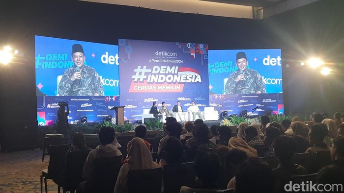 Talk Show #DemiIndonesia Cerdas Memilih di Semarang, Senin (5/2/2024).