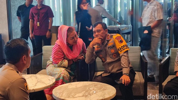 Wali Kota Semarang Hevearita Gunaryanti Rahayu dan Kapolda Jawa Tengah Irjen Ahmad Luthfi di Ballroom Hotel Padma Semarang dalam acara #DemiIndonesia Cerdas Memlih, Senin (5/2/2024).