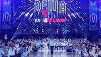 Dewa 19 feat Ari Lasso tampil untuk menghibur pengusaha dan pekerja yang mendukung Prabowo-Gibran dalam Pilpres 2024, Senin (5/2/2024).