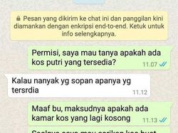 Drama Chat Kocak Cari Kosan, Ketawa Aja Dulu
