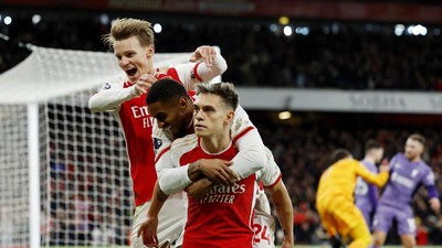 Foto-foto Arsenal Gebuk Liverpool 3-1 di Emirates Stadium
