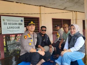 1 Bulan Terendam Banjir, Polisi-Bawaslu Cek TPS di Pelalawan Untuk Relokasi