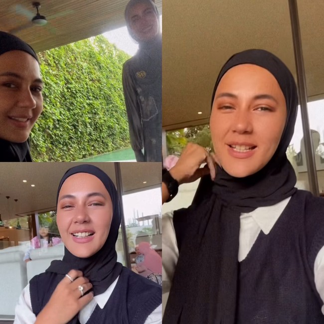 Unggahan Paula Verhoeven berhijab langsung mendapatkan banjir pujian dari warganet. Rata-rata warganet mendoakan Paula agar tidak melepas hijabnya. “Paula makin cantik berhijab auranya bagus,” puji akun @fatima_wld_djasti. “MasyaAllah cantik pakai hijab,” kagum akun @sopihamzah. “Bismillah niat karena Allah, ayo mama Pau semoga gak dilepas lagi ya, berkumpul dengan orang-orang sholeh,” harap akun @euis.nurhayati9. Foto: Dok. Instagram @paula_verhoeven.