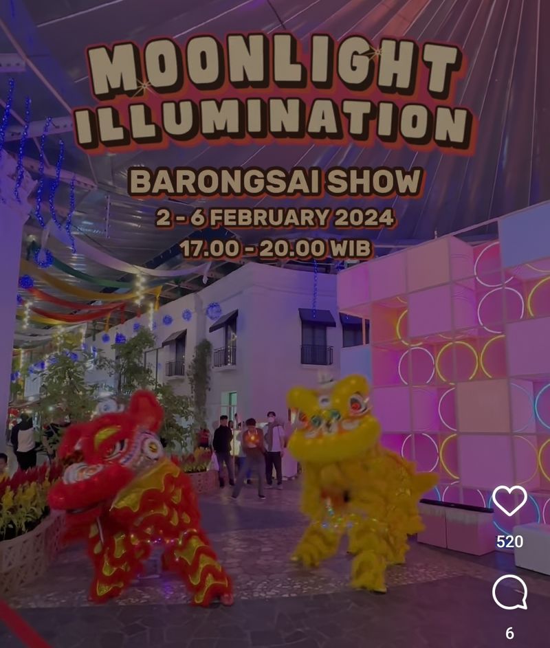 Info jadwal dan lokasi pertunjukan barongsai di Kota Bandung, Februari 2024.