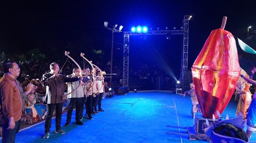 Peluncuran Jembrana Kota Cokelat dan International Jembrana Bali Chocolate Festival (IJB Chocofest) 2024 di Kebun Raya Jagatnatha Jembrana, Sabtu (3/2/2024).