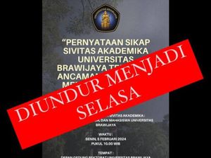 Penyataan Sikap Sivitas Akademika UB soal Ancaman Demokrasi Diundur Besok