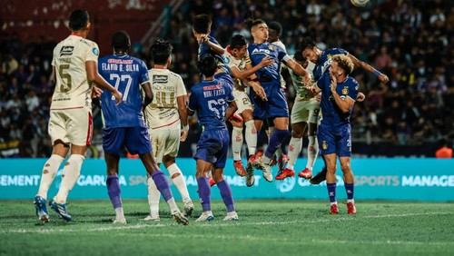 Persik Kediri membungkam Bali United dengan skor 1-0 dalam lanjutan Liga 1 2023/2024 di Stadion Brawijaya, Kediri,  Senin (5/2/2024) malam. (Foto: Bali United Official)