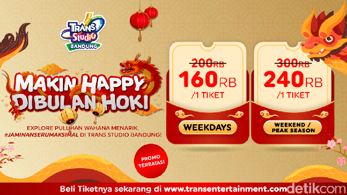 Promo Trans Studio Bandung Februari 2024.