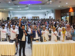 Kawan Gibran di Gresik Solid, Komitmen Menangkan Prabowo Satu Putaran