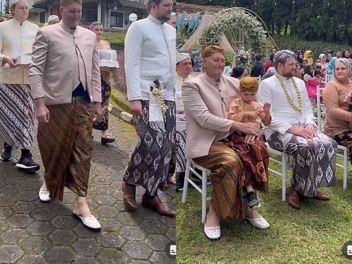 Acara pernikahan Eva dan Hayden viral di TikTok.