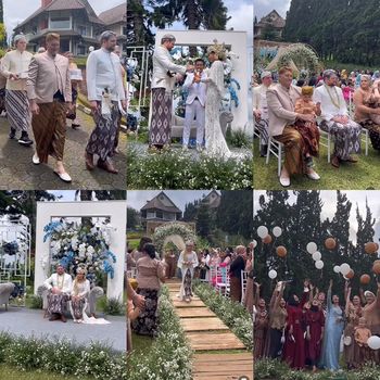 Acara pernikahan Eva dan Hayden viral di TikTok.