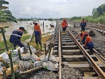 Banjir di Grobogan, Perjalanan 5 Kereta Api Terdampak