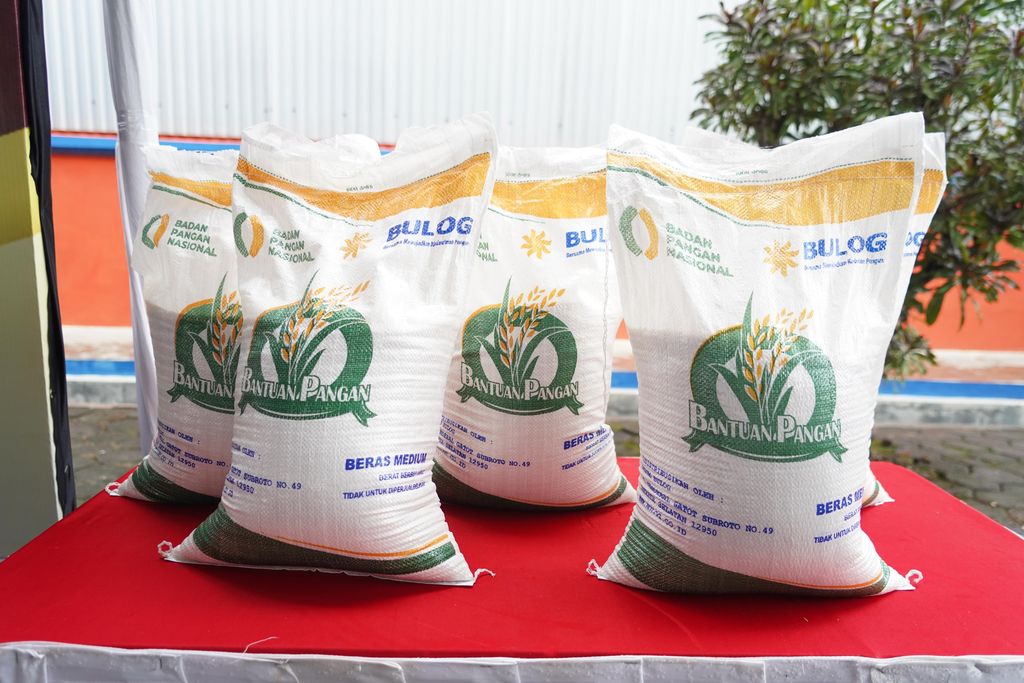 beras bantuan pangan 10 kg. (Dok. Bapanas)