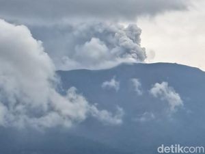 Gunung Marapi Erupsi Lagi Sore ini, Semburkan Abu Setinggi 800 Meter
