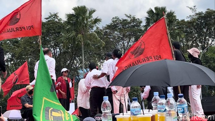 Ganjar Pranowo di Balikpapan. (Anggi Muliawati/detikcom).