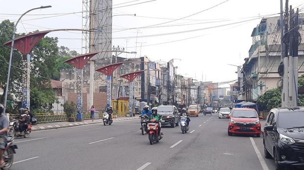 Jembatan Kebajikan di Medan. (Felicia Gisela Br Sihite/detikSumut)