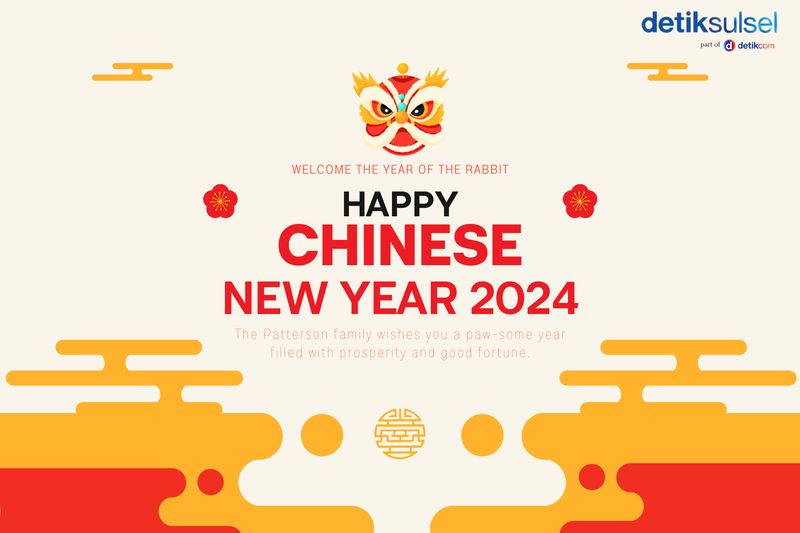 Kartu ucapan Imlek 2024