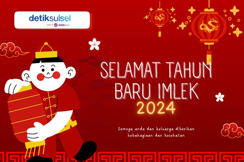 Kartu ucapan Imlek 2024