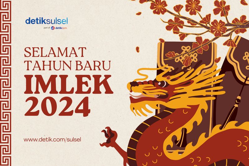 Kartu ucapan Imlek 2024