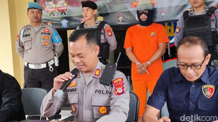 Konferensi pers di Polres Gunungkidul terkait kasus pencurian sapi, Selasa (6/2/2024).