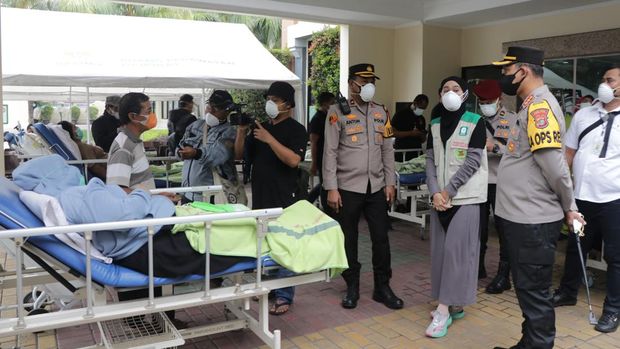 Pabrik es di Koang Jaya, Karawaci, Kota Tangerang mengalami kebocoran gas amonia (Dok Istimewa)