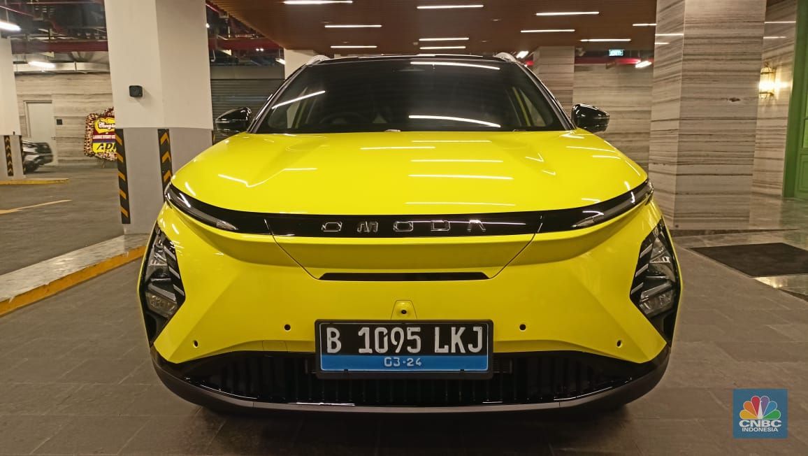 Peluncuran Chery Omoda E5 di Jakarta, Senin (5/2/2024). (CNBC Indonesia/Ferry Sandi)