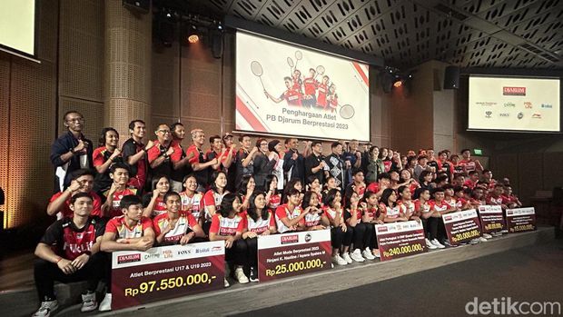 Acara pemberian penghargaan atlet PB Djarum berprestasi sepanjang 2023