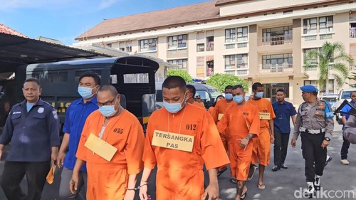 Polres Klungkung ungkap kasus peredaran Narkoba selama bulan Januari 2024, di Aula Jalaga Dharma Pandapa Polres Klungkung, Selasa (6/2/2024). (Putu Krista/detikBali).