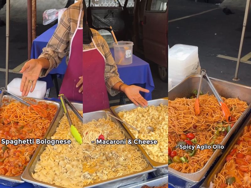 penjual western food kaki lima di Malaysia