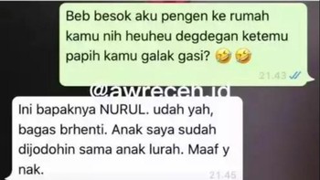 Mundur wir, sainganmu anak lurah. Foto: Instagram/awreceh.id