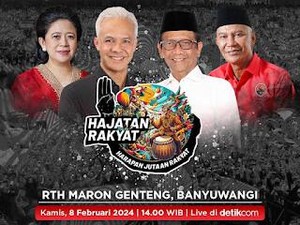 Ganjar-Mahfud Bakal Gelar Kampanye Akbar di Banyuwangi