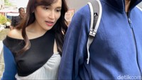 Ayu Ting Ting saat ditemui di kawasan Trans TV, Jakarta Selatan, Rabu (7/2/2024). Foto: Pingkan/detikHOT